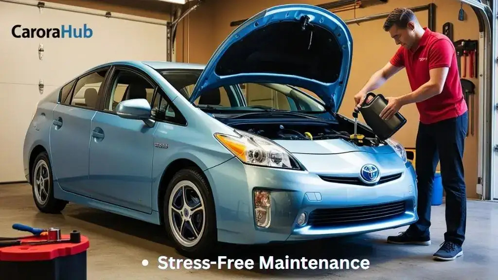 Owner pouring brake fluid into Toyota Prius reservoir