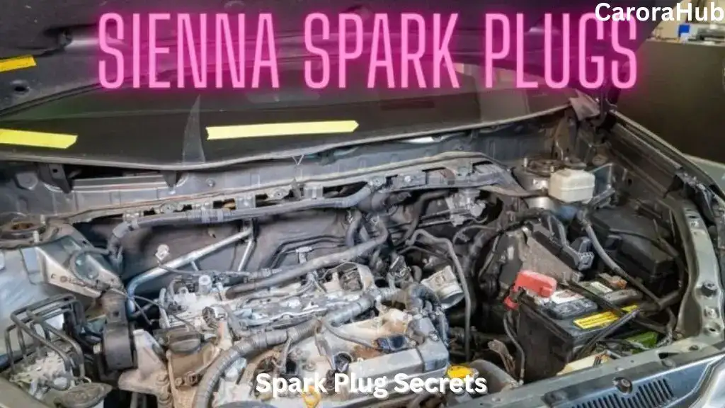 Mechanic replacing spark plugs in Toyota Sienna engine bay