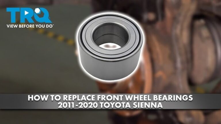 Wheel Bearing Symptoms Toyota Sienna: Key Signs You Can’t Ignore