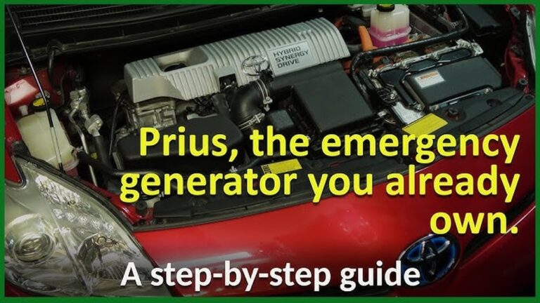 Using Toyota Prius As a Generator for Home: Ultimate Power Backup Guide