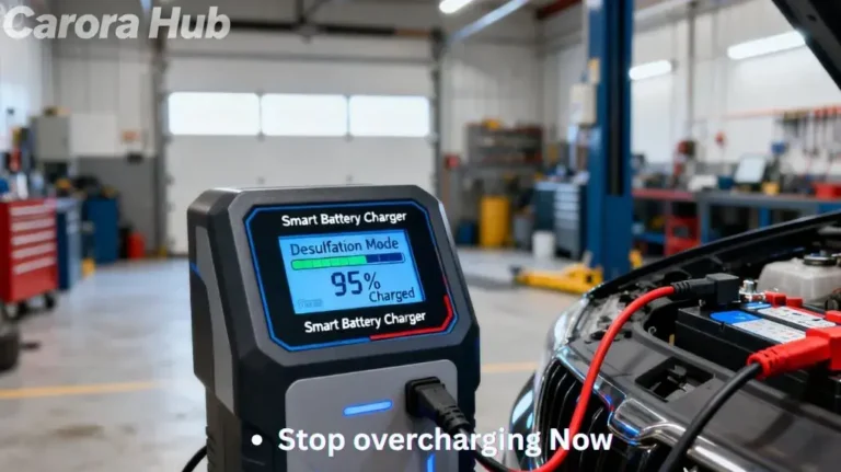 A modern smart battery charger showing a desulfation stage to safely restore a lead-acid battery without the risk of overcharging.