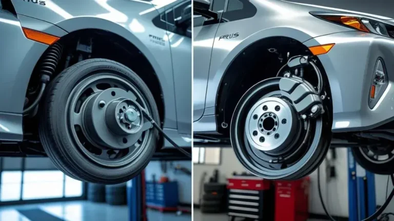 Toyota Prius regenerative braking vs regular braking explained with electric and hydraulic braking systems