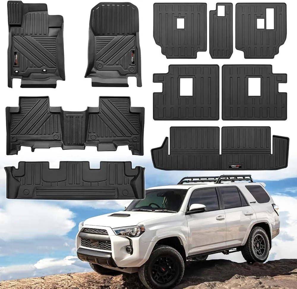 Toyota 4Runner floor mat labeled with model year on vehicle interior